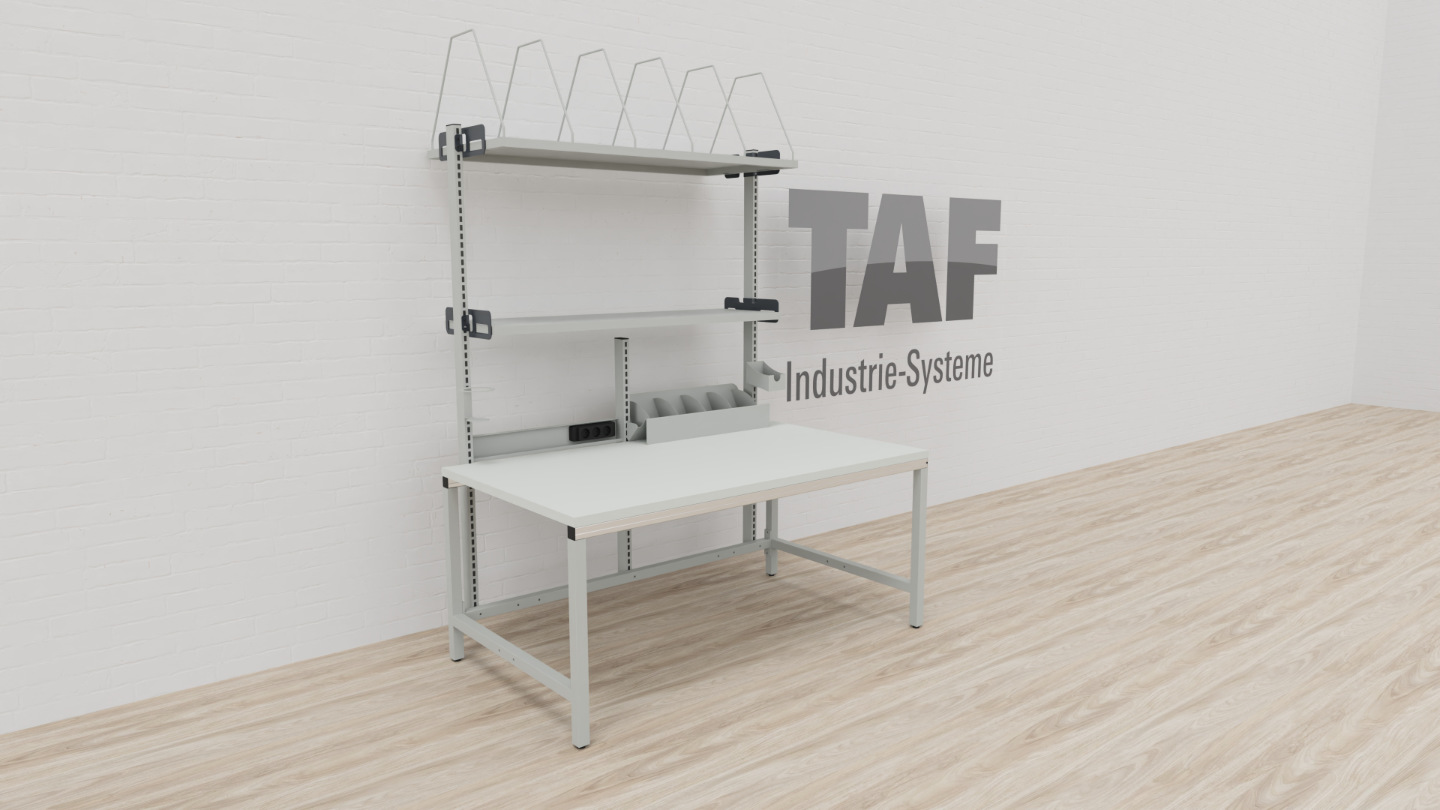 Packtisch TAF Basic A – Ergonomischer Arbeitstisch 1600 × 900 mm für Versand & Logistik