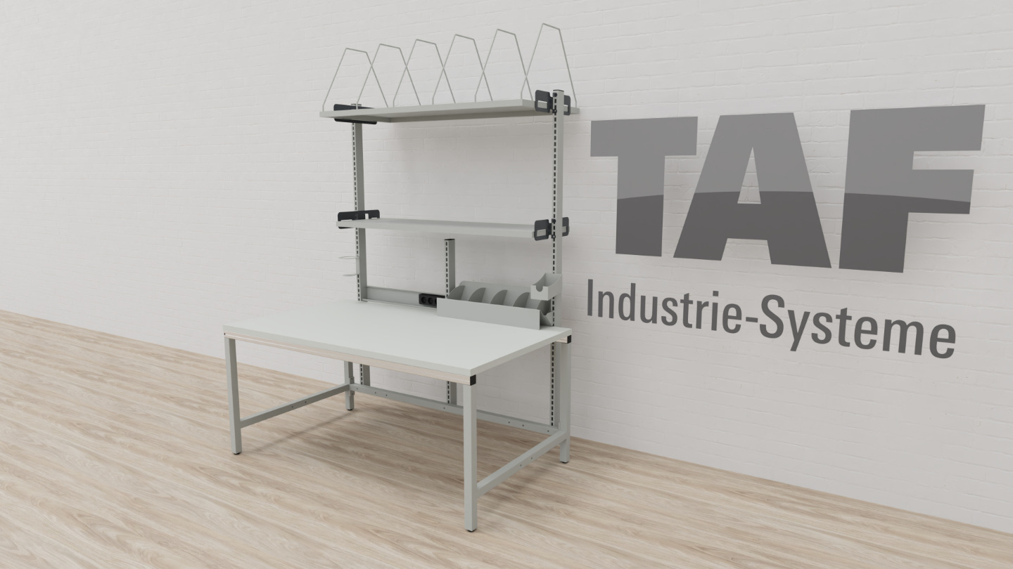 Packtisch TAF Basic A – Ergonomischer Arbeitstisch 1600 × 900 mm für Versand & Logistik