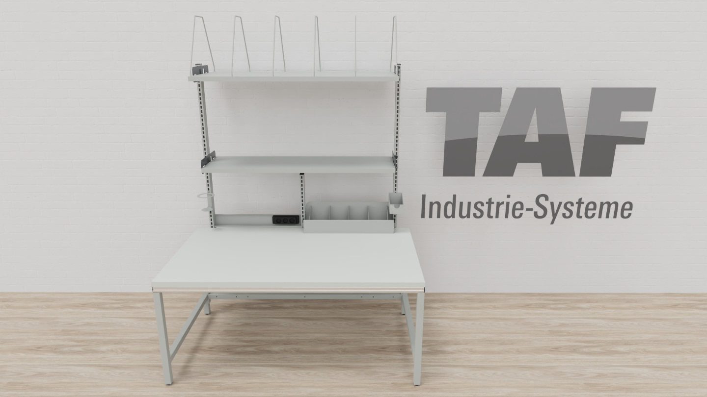 Packtisch TAF Basic A – Ergonomischer Arbeitstisch 1600 × 900 mm für Versand & Logistik